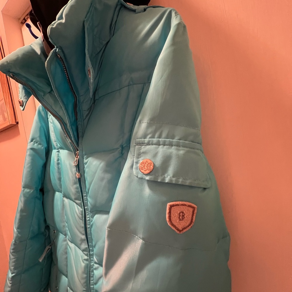 Eddie Bauer Petite Large Puffer Jacket with Crest & Neoprene Hood - Picture 3 of 7